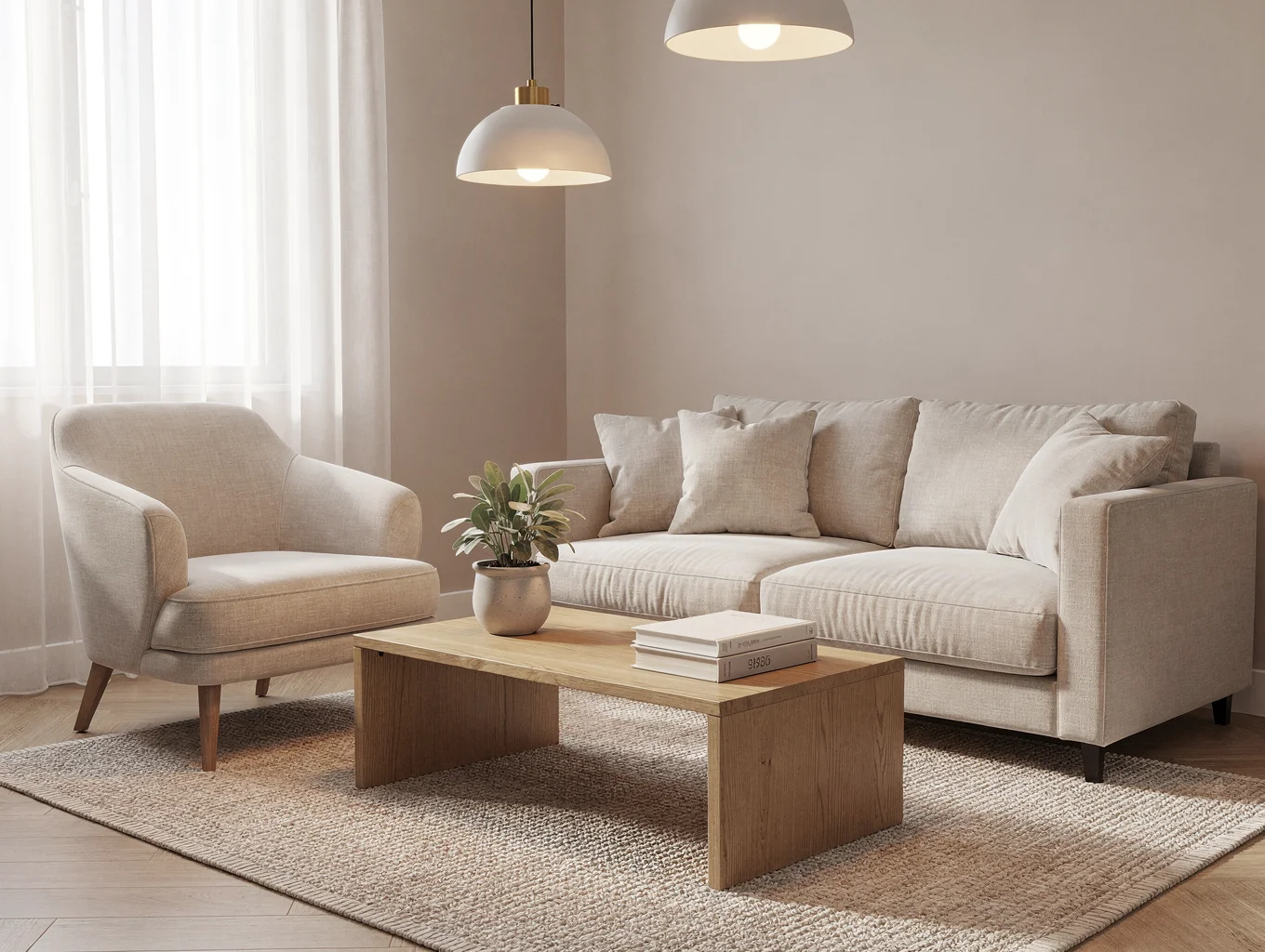 Sun-drenched therapy room with comfortable seating and plants